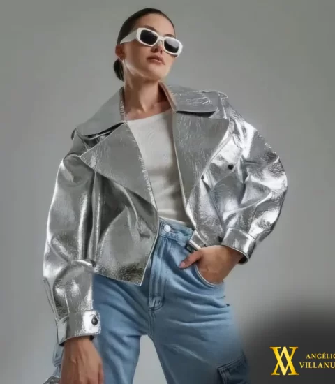 chaqueta khalo plata
